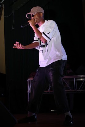 A performer on stage